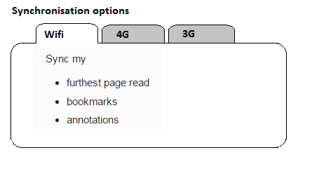 sync my options depending on connectivity