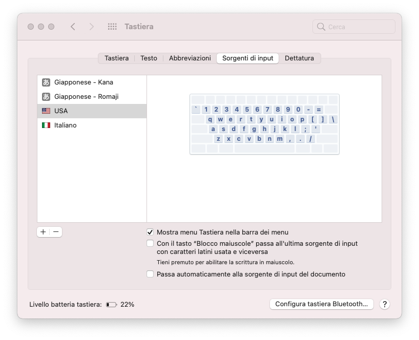 Multiple Keyboard layouts in Input Sources