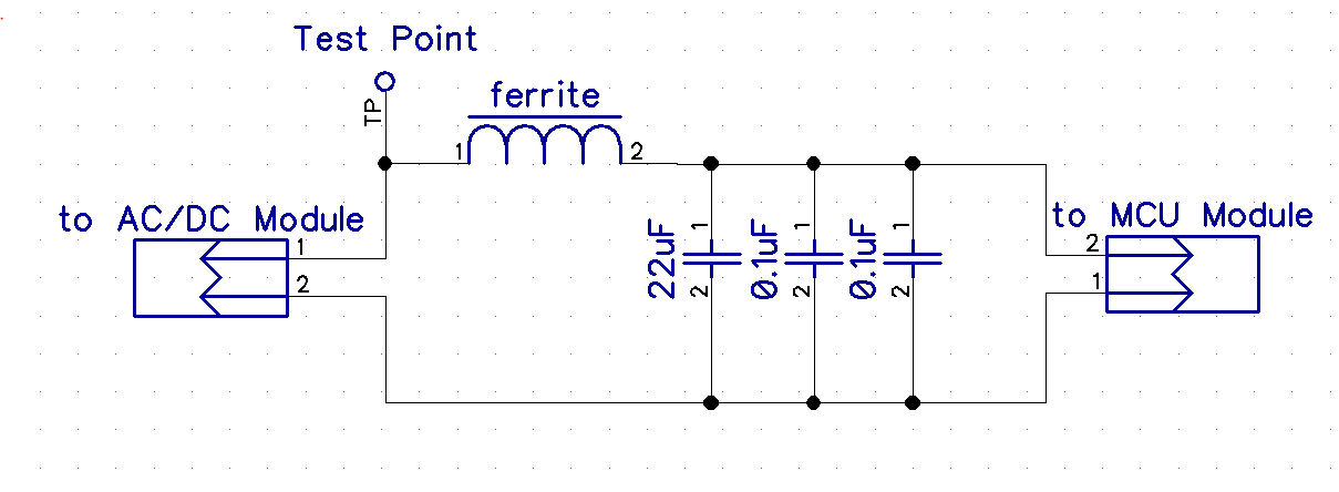 simplified representation of circuit