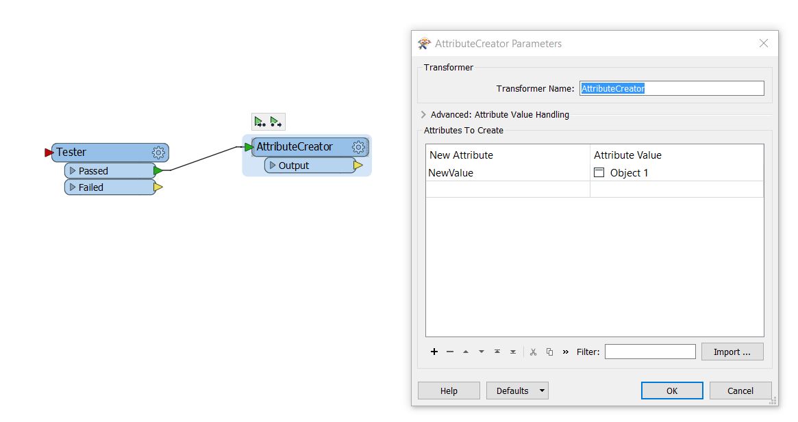 AttributeCreator Transformer