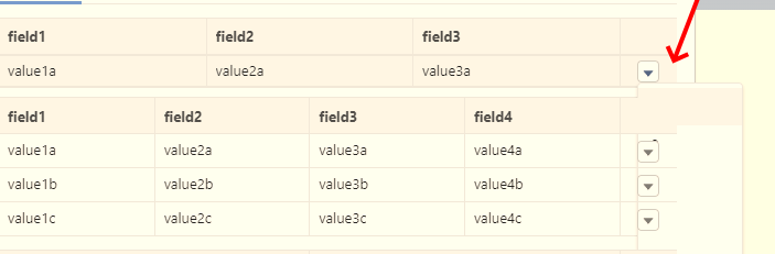 Display under following components