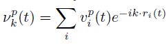 Velocity in reciprocal space