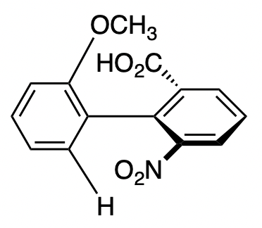 An example of a biphenyl that is actually chiral