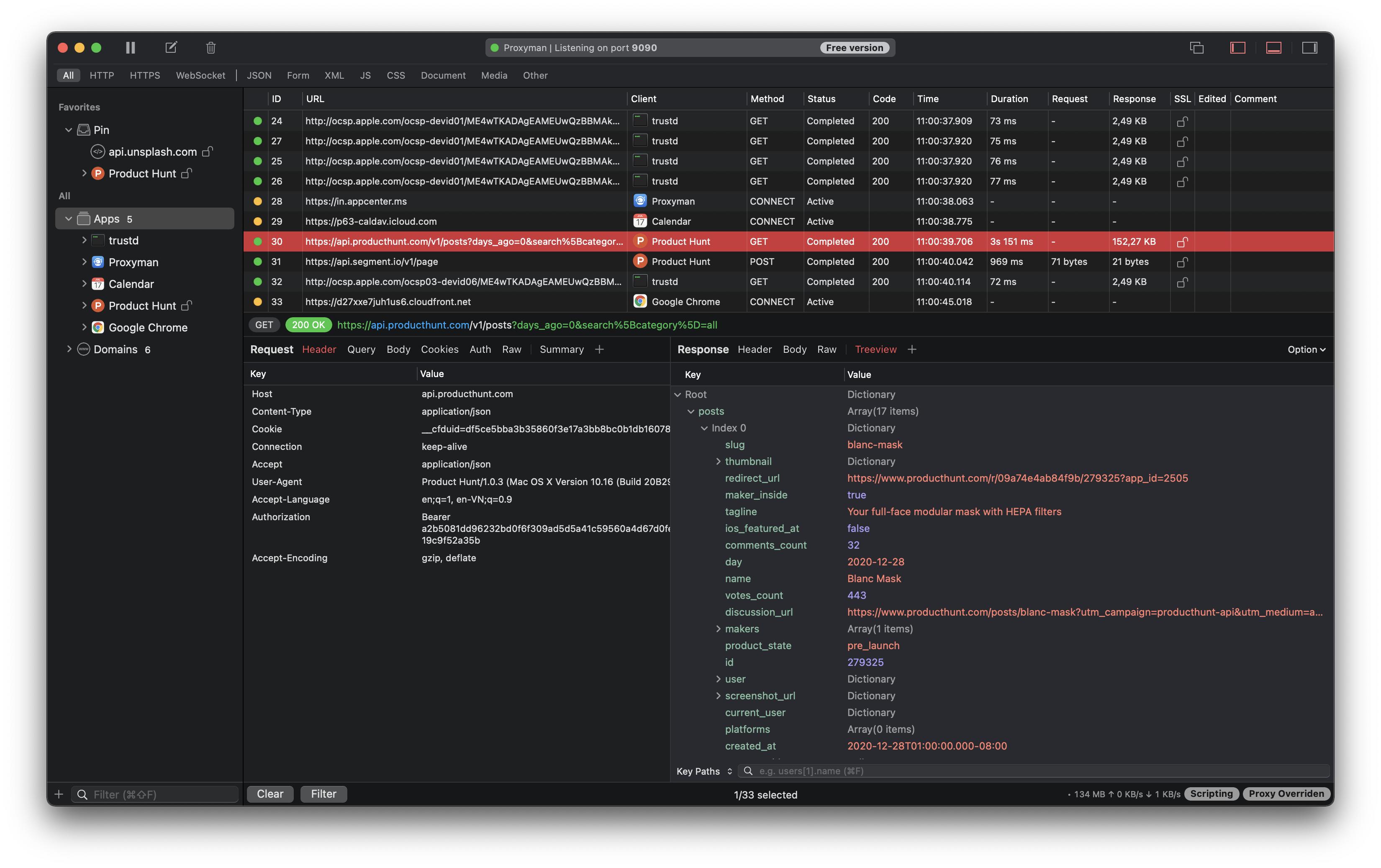 Proxyman Dashboard