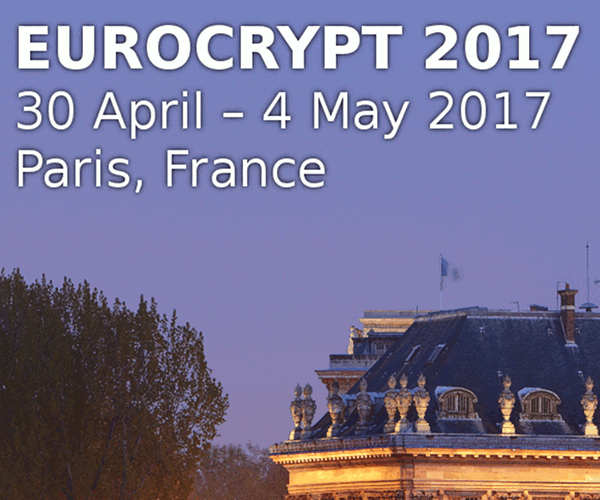 EUROCRYPT 2017 | 30 April – 4 May 2017 | Paris, France 