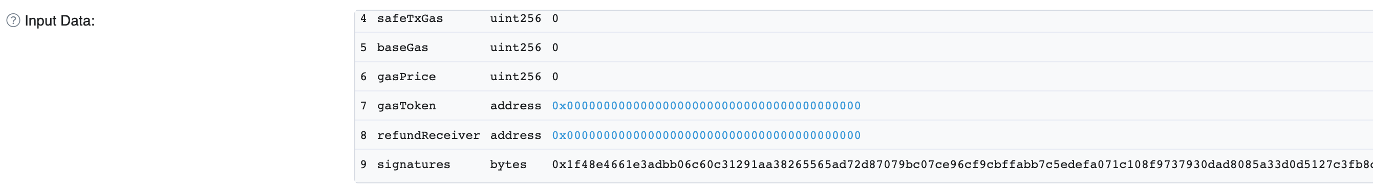 etherscan screenshot showing signature matching the one above