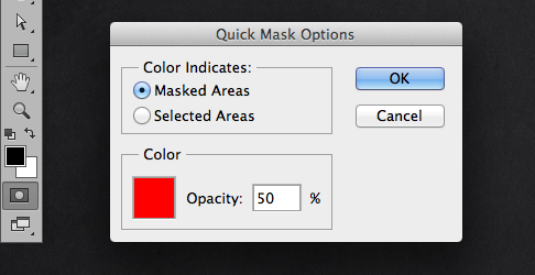 Quick Mask Options