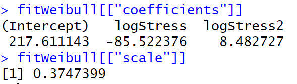 survival package point estimates