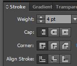 Center align stroke