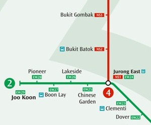 Singapore MRT Bukit Batok to Chinese Gardens