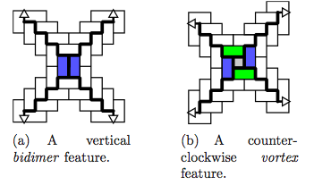 Bidimer and vortex features