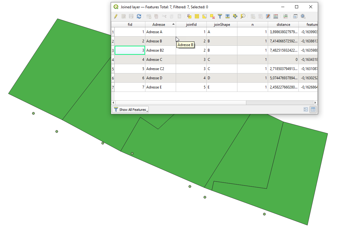 Join attributes by nearest