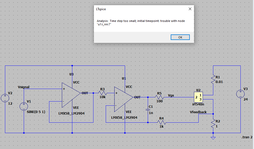 Schematic with capacitor c1 