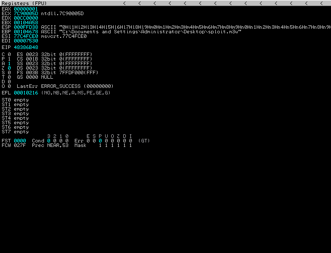 Program crash with mona pattern