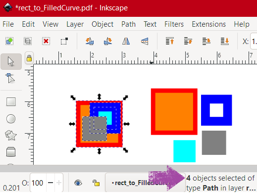 Double checking in Inkscape