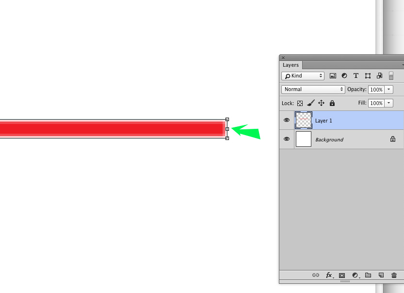 Free Transform horizontally