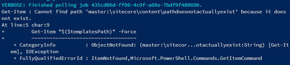 Error on Get-Item command