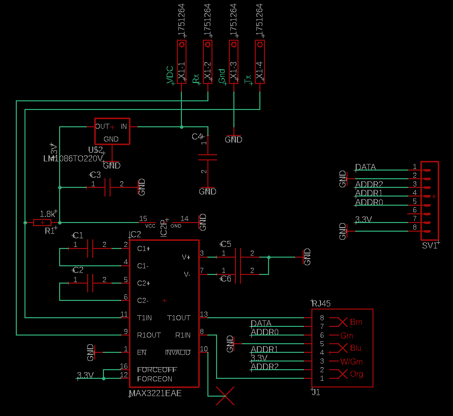 Transceiver circuit with 24 VDC