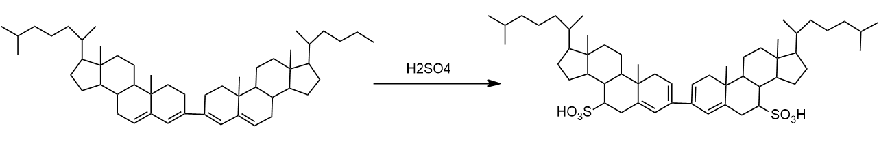 sulfonation of cholestadiene