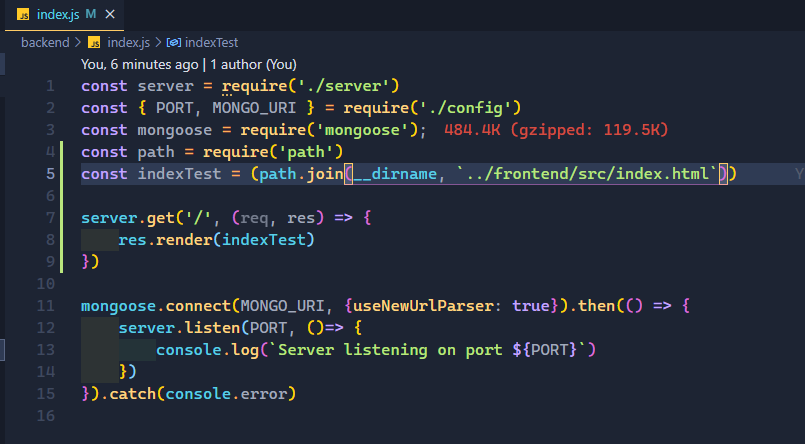 Index.js Node