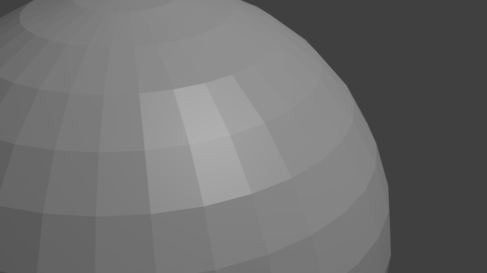 UV sphere rendered with Blender-Internal