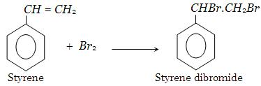 bromination of styrene