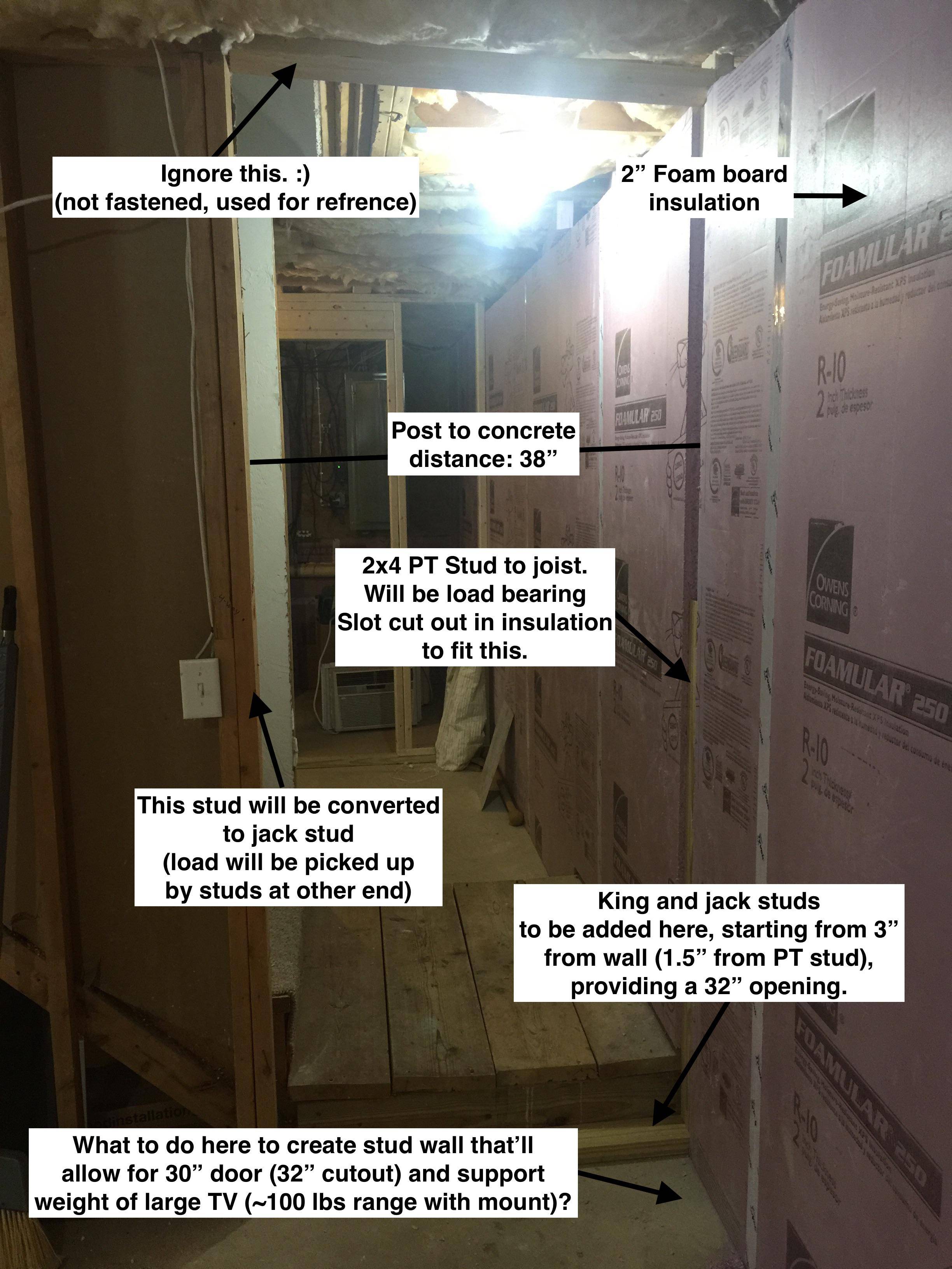 Basement spacing reference