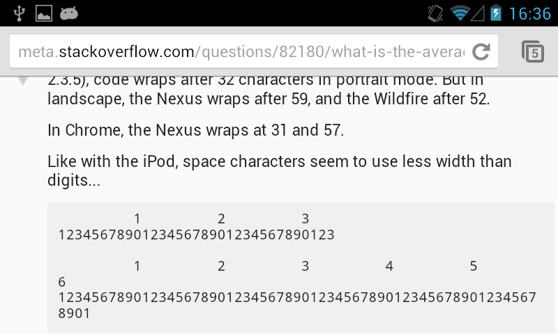 Chrome in Nexus S