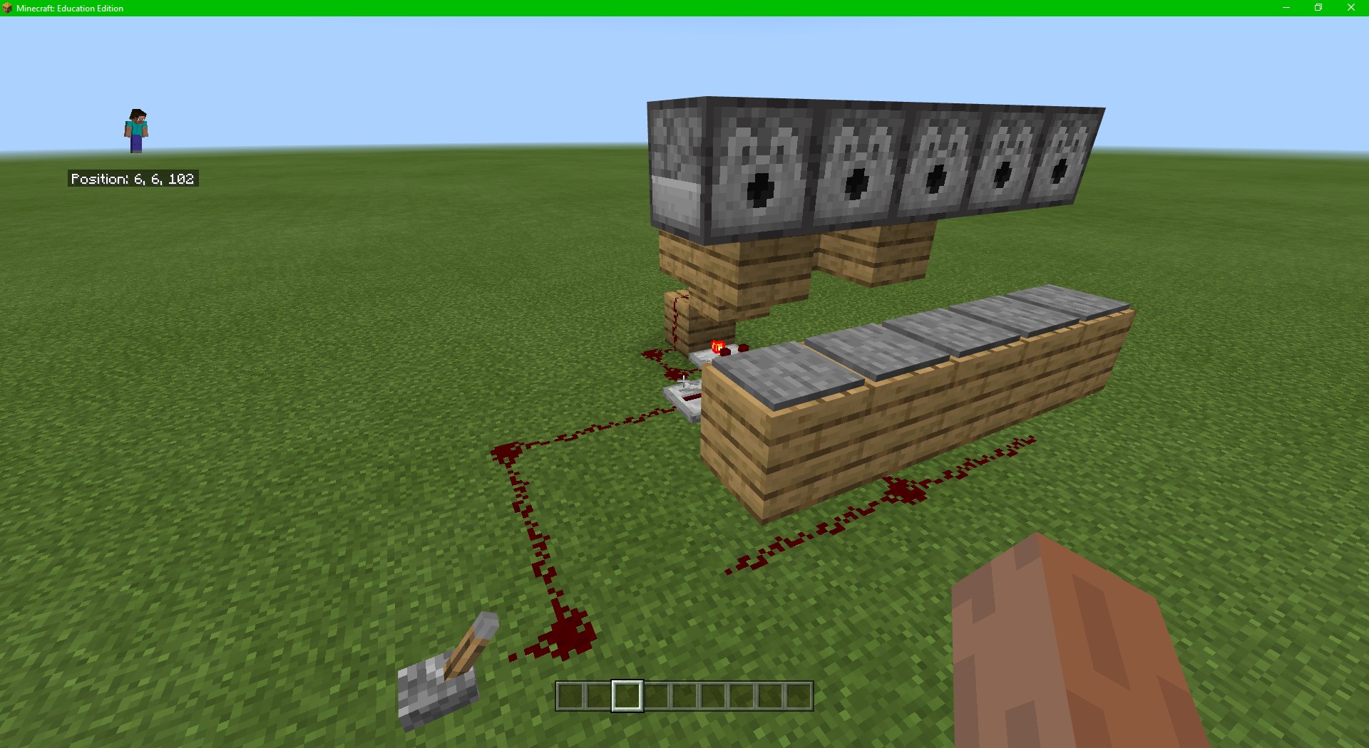 Minecraft Dispenser Trap Front View