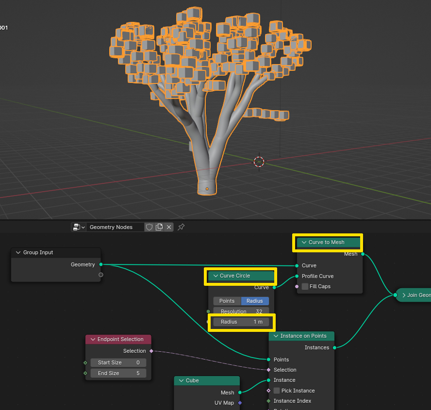 curve to mesh