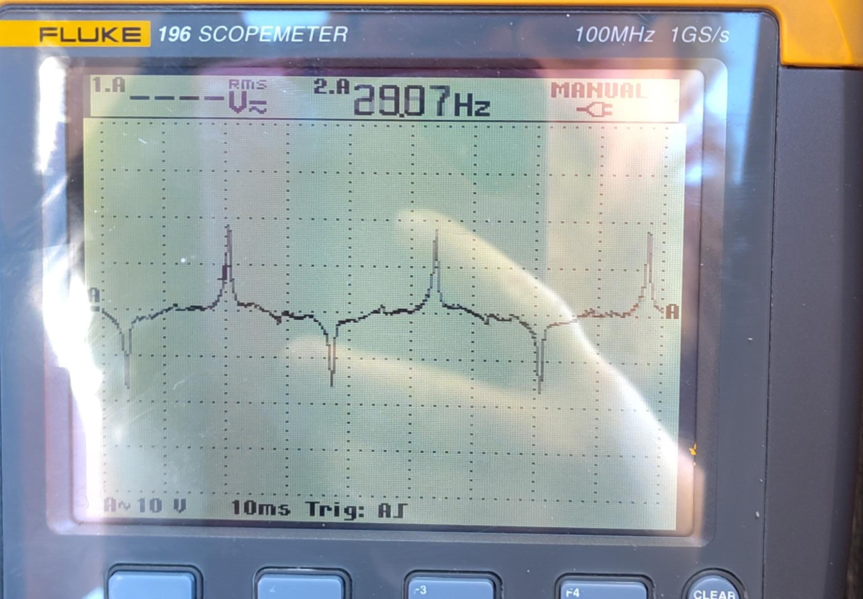 With peaks at ~+-25V