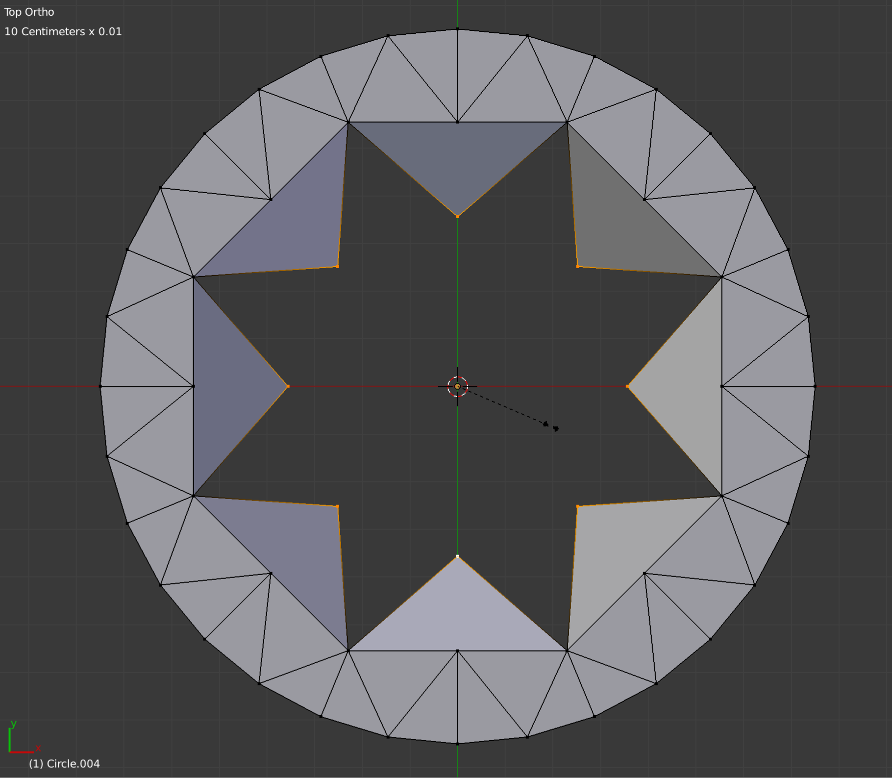 Trying to scale vertices down