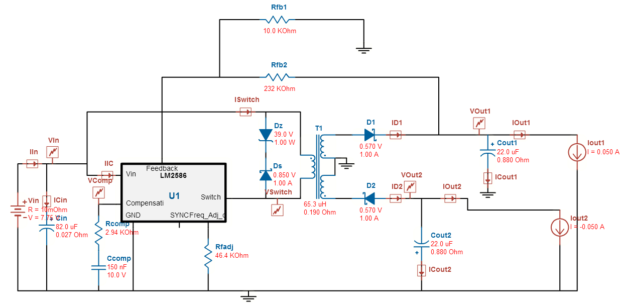 dual output flyback