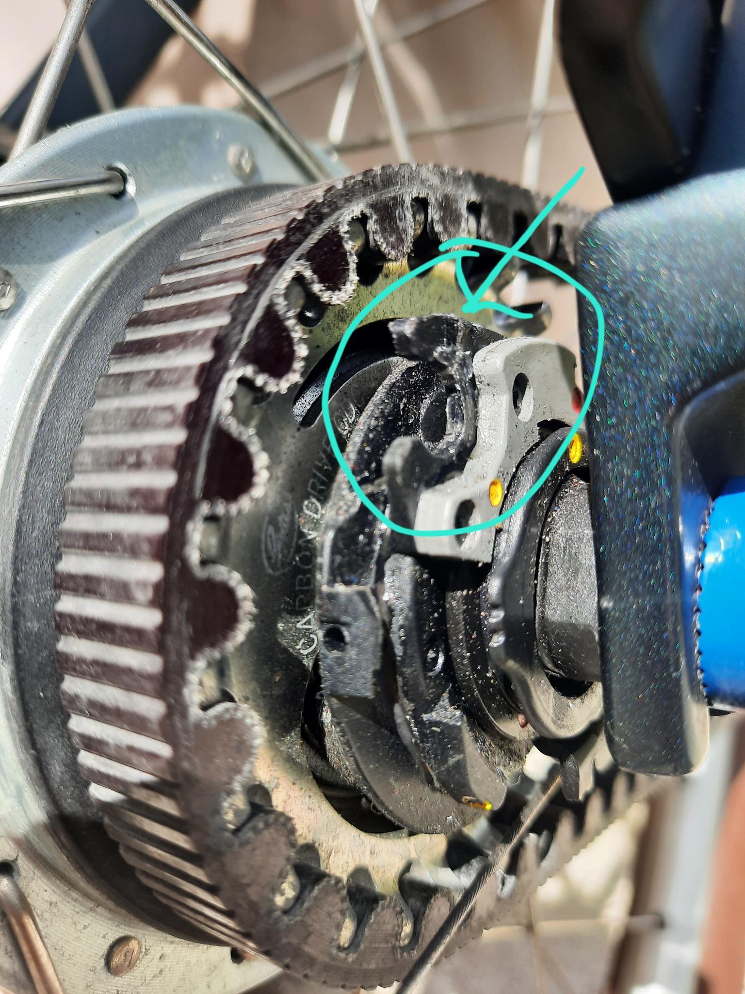 Shimano Nexus 8 cable holder broken