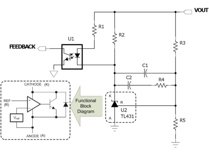 TL431 secondary side feedback and isolation