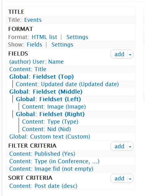 Views Fieldsets Module