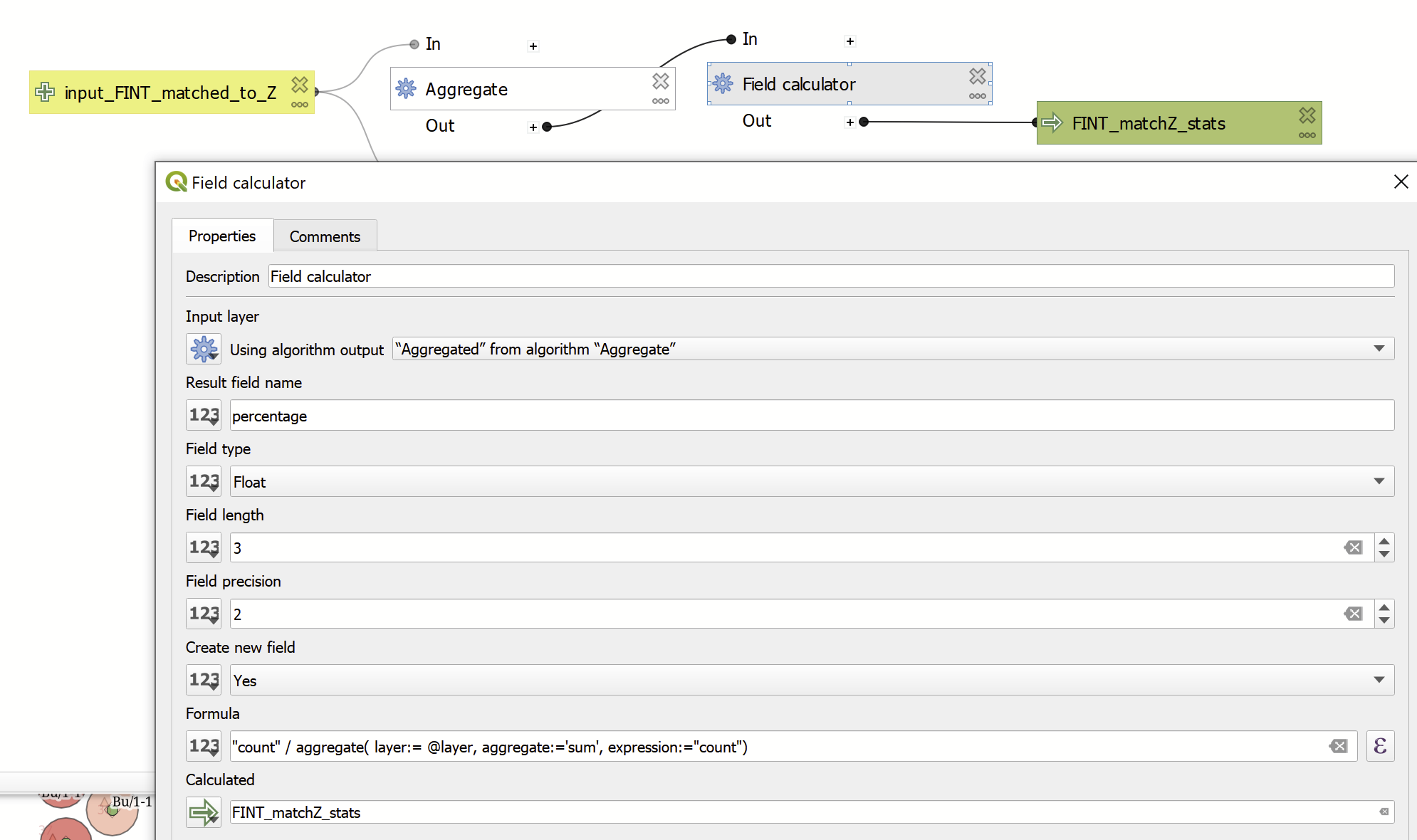 Field Calculator settings