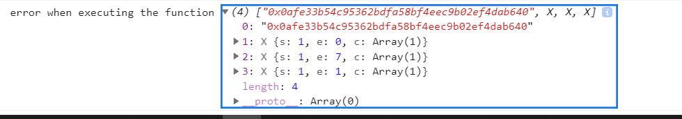 error handling result