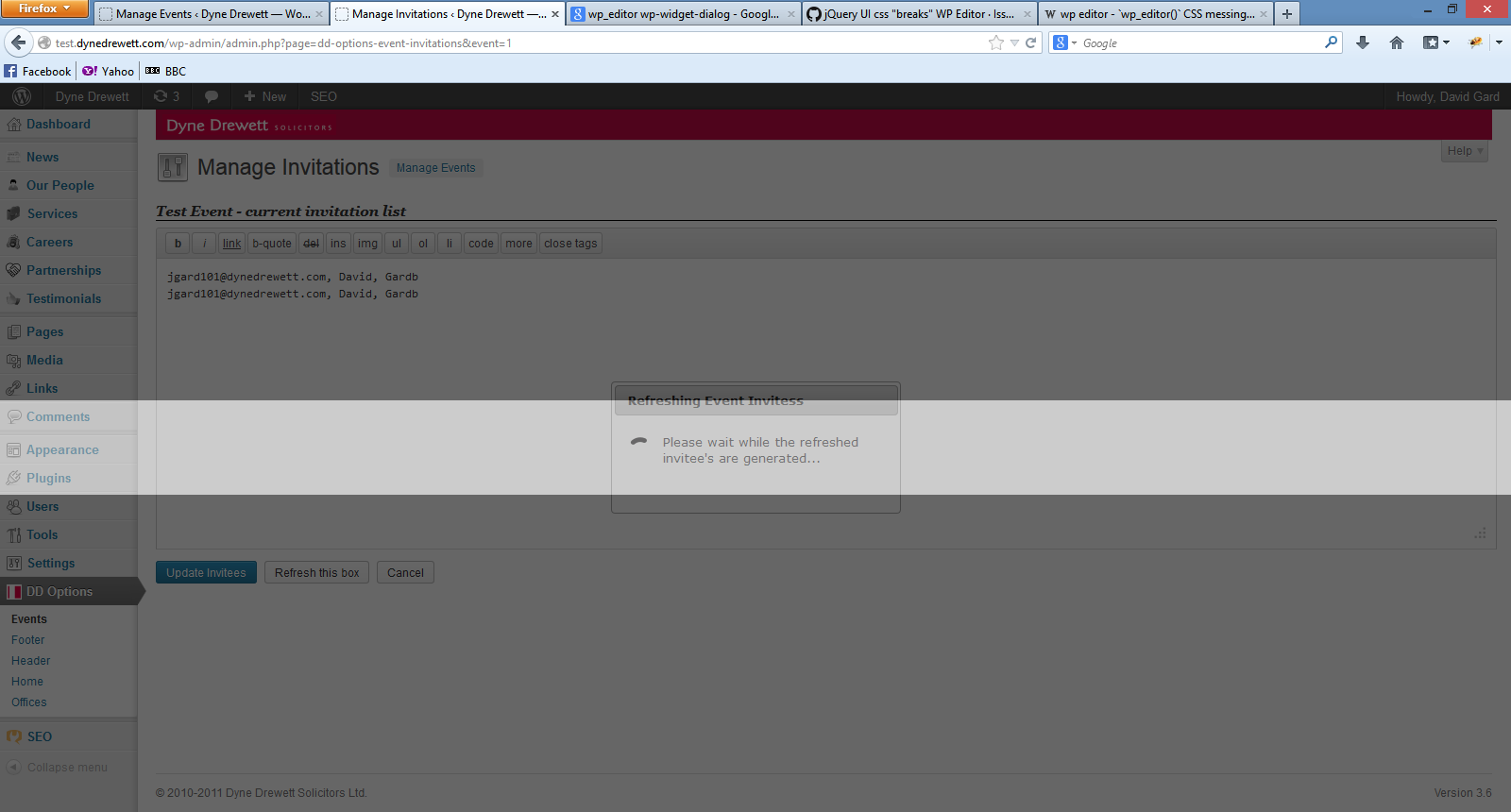 Dialog working fine, but CSS messed up by wp_editor()