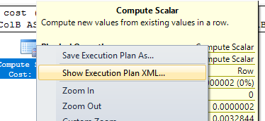 Show Execution Plan XML...