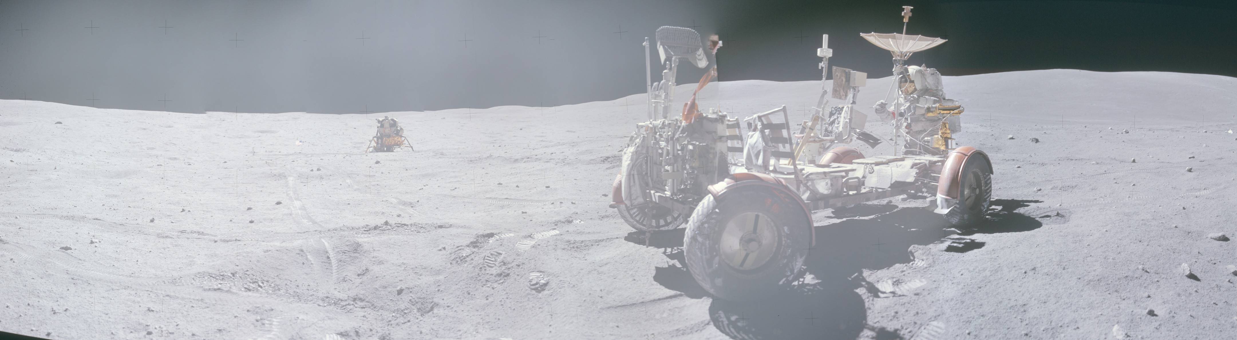 Apollo 16 lunar rover stitch