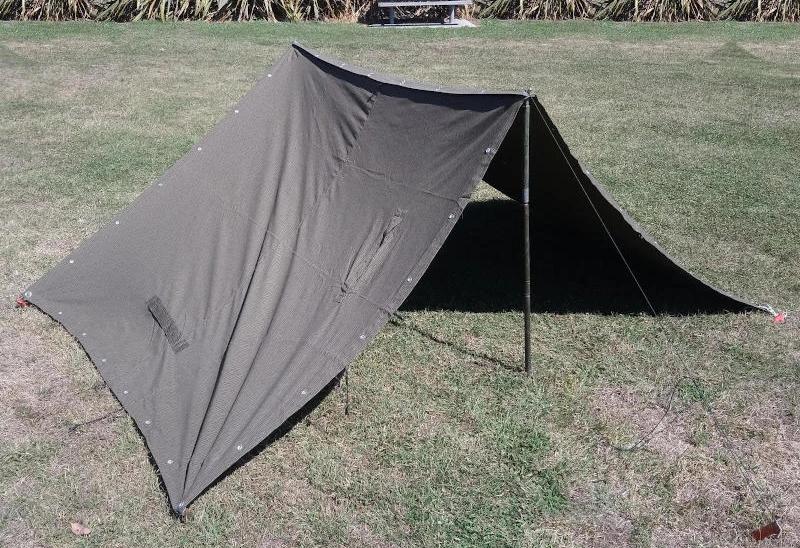 From https://www.armyandoutdoors.co.nz/collections/tents-bashas/products/east-german-strichmuster-tarpaulin