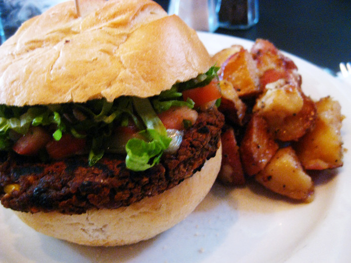 black bean burger