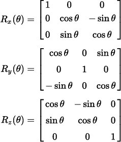 Single Rotation Matrices