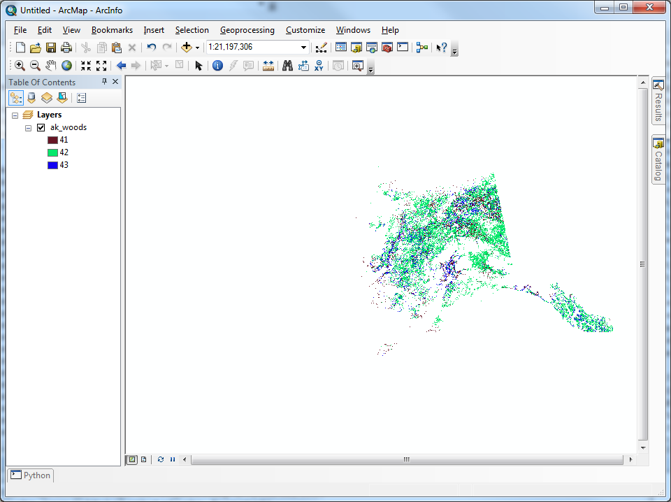 Filtered Alaska result using InList