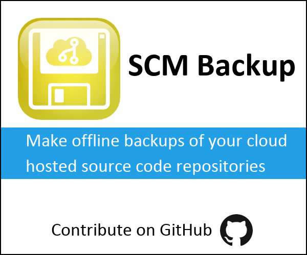 Make offline backups of your cloud hosted source code repositories - Contribute to SCM Backup on GitHub.