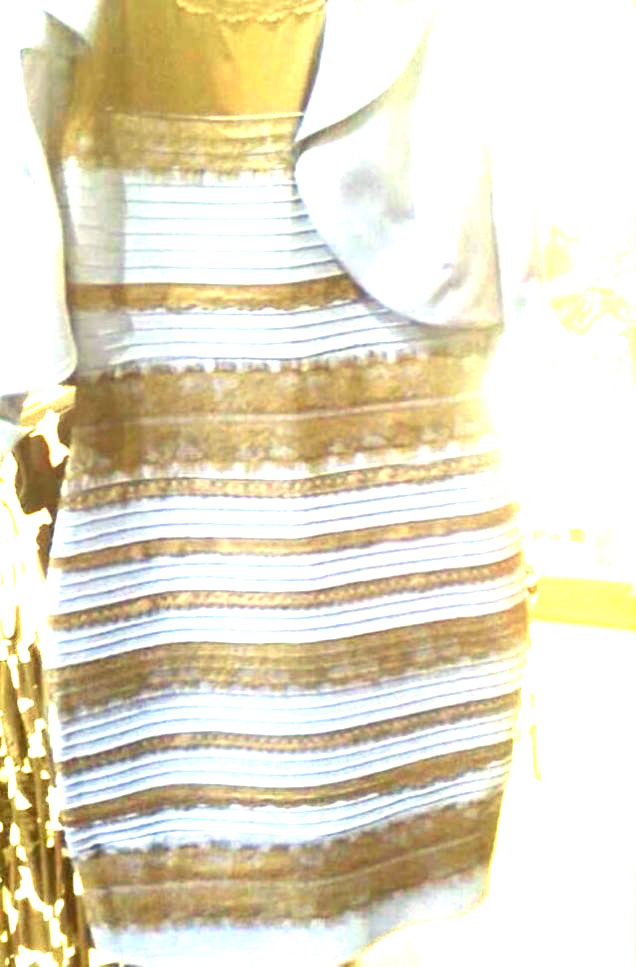 color theory How can the dress optical illusion be accurately reproduced on other images Graphic Design Stack Exchange