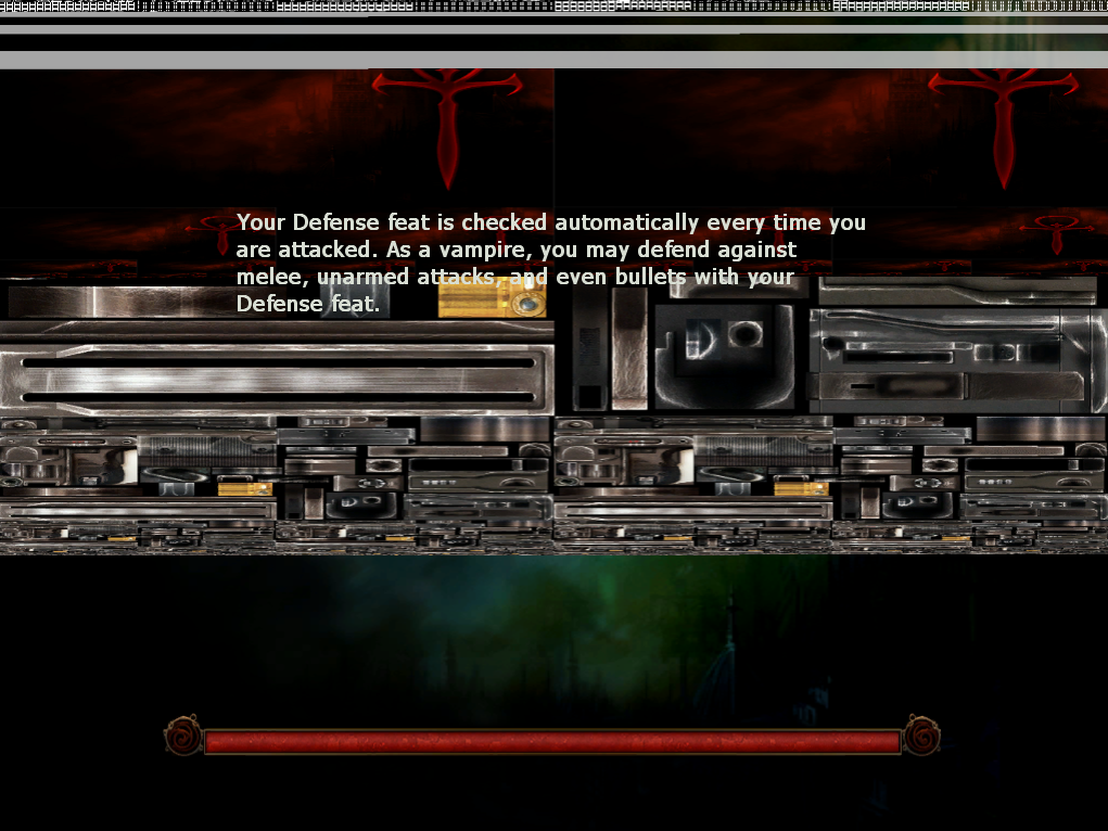 Glitched loading screen in VtM: Bloodlines