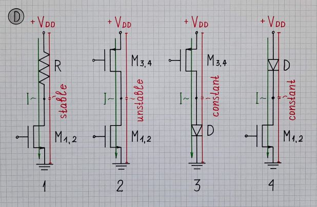 Interacting transistors and diodes