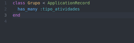 classe ruby Grupo
